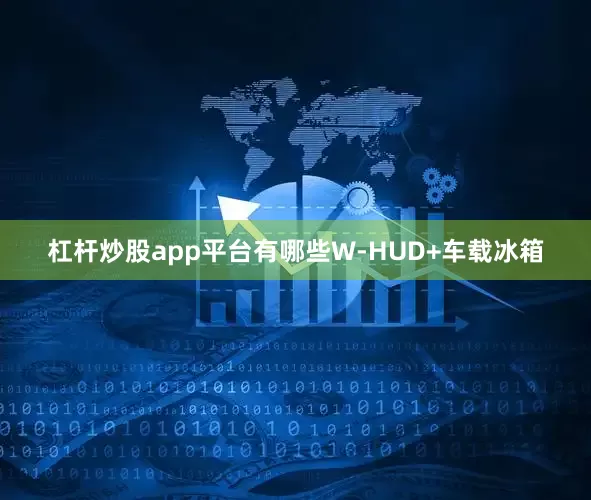 杠杆炒股app平台有哪些W-HUD+车载冰箱